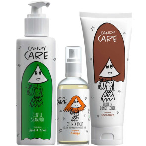 Pachet Candy Care cu sampon, balsam si ulei