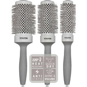 Set de 3 perii ceramice rotunde Secret Shine Pro